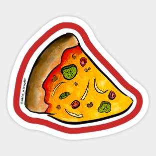 Cheeseburger Pizza Sticker